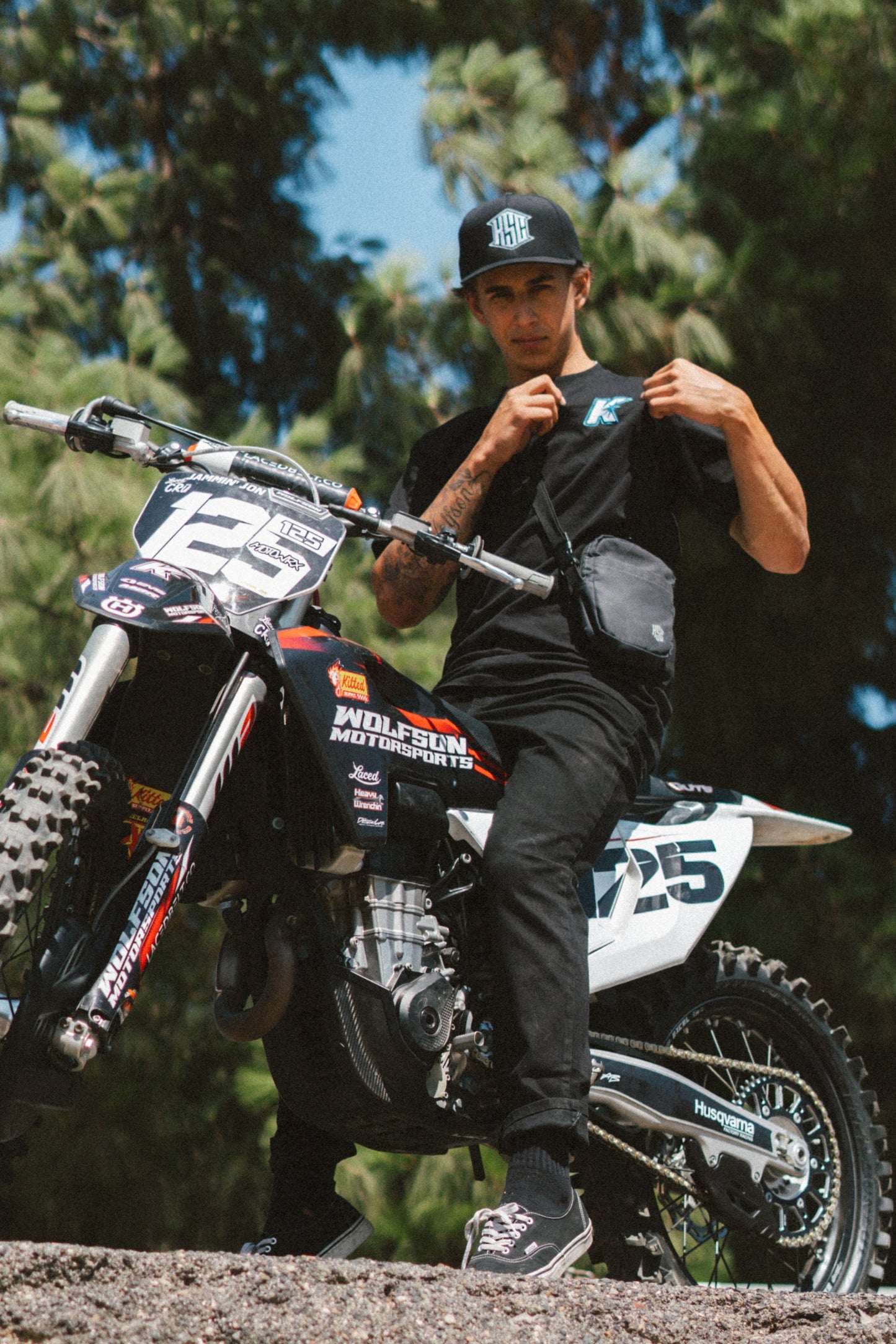 K-STAR Embroidered Tee Blue