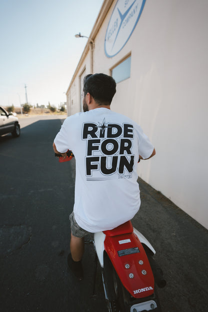 RIDE FOR FUN Tee White